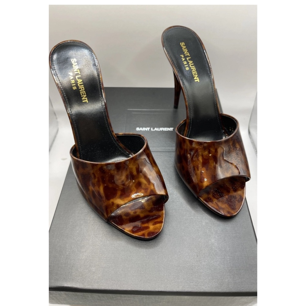 Saint Laurent Tortoise Shell Mules